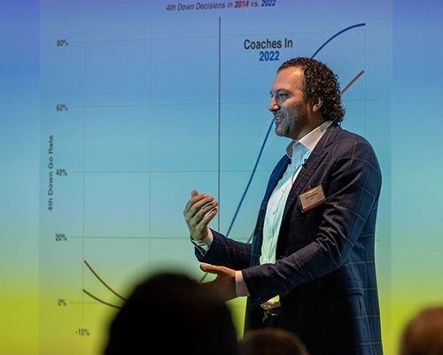 CAC-2023-02 Keynote speaker discusses using and leveraging data in professional sports and how it applies to medicine.