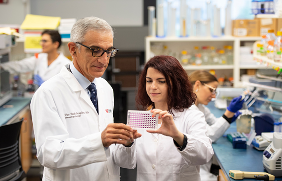 People working in the lab