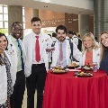 Six students pose for photo