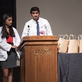 speaking to the auditorium